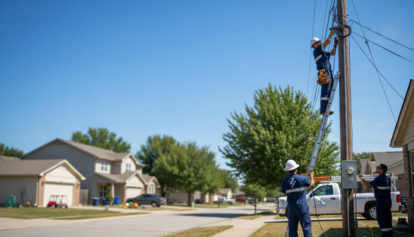 Residential electrician providing installation services in Leoti, KS